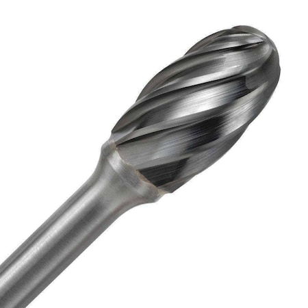 Champion Cutting Tool Cylinder Radius End Carbide Bur for Contouring, 3/8in Cutting Dia., 5/8in LOC CHA SE3NF